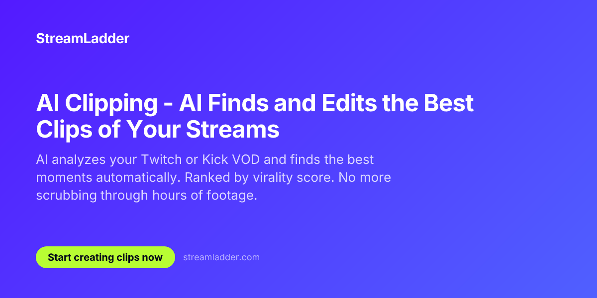 AI Clipping - AI Finds and Edits the Best Clips of Your Streams ...
