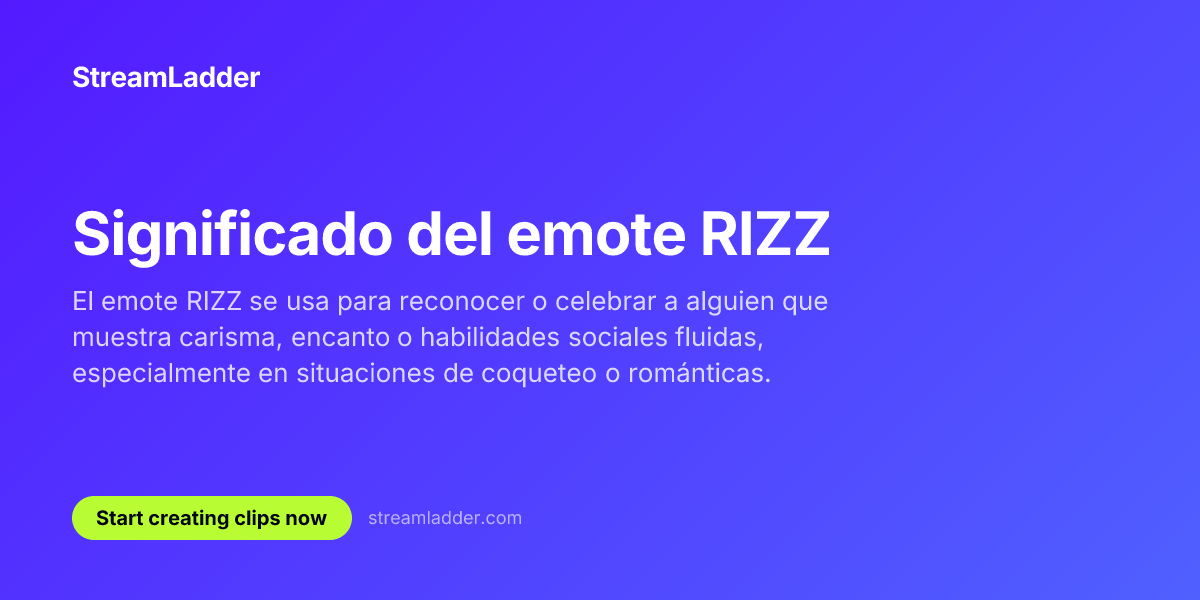 Bad Rizz Emote Significado del emote RIZZ | StreamLadder | StreamLadder